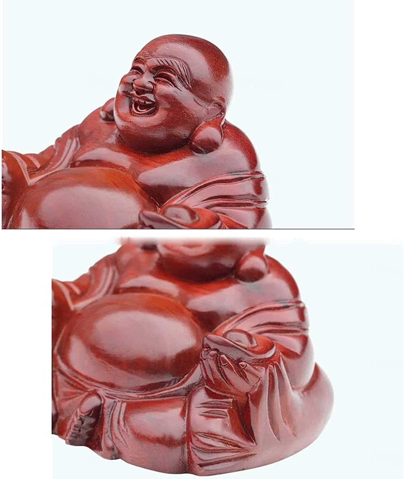 Amazon.co.jp: 愉快仏笑像- 木質仕上げ大腹仏の快楽の本質- 東アジア新